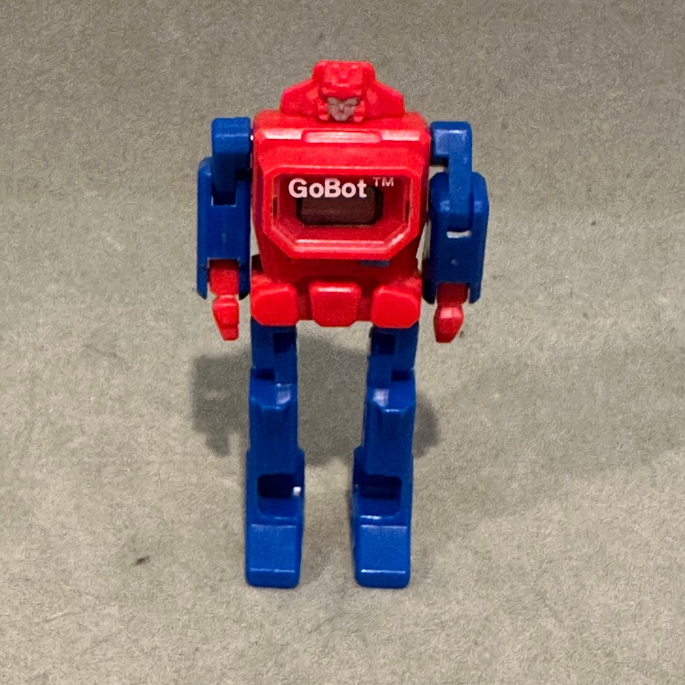 Vintage Tonka GoBot Red Blue Magnetic Transforming Robot Action Figure 1980s